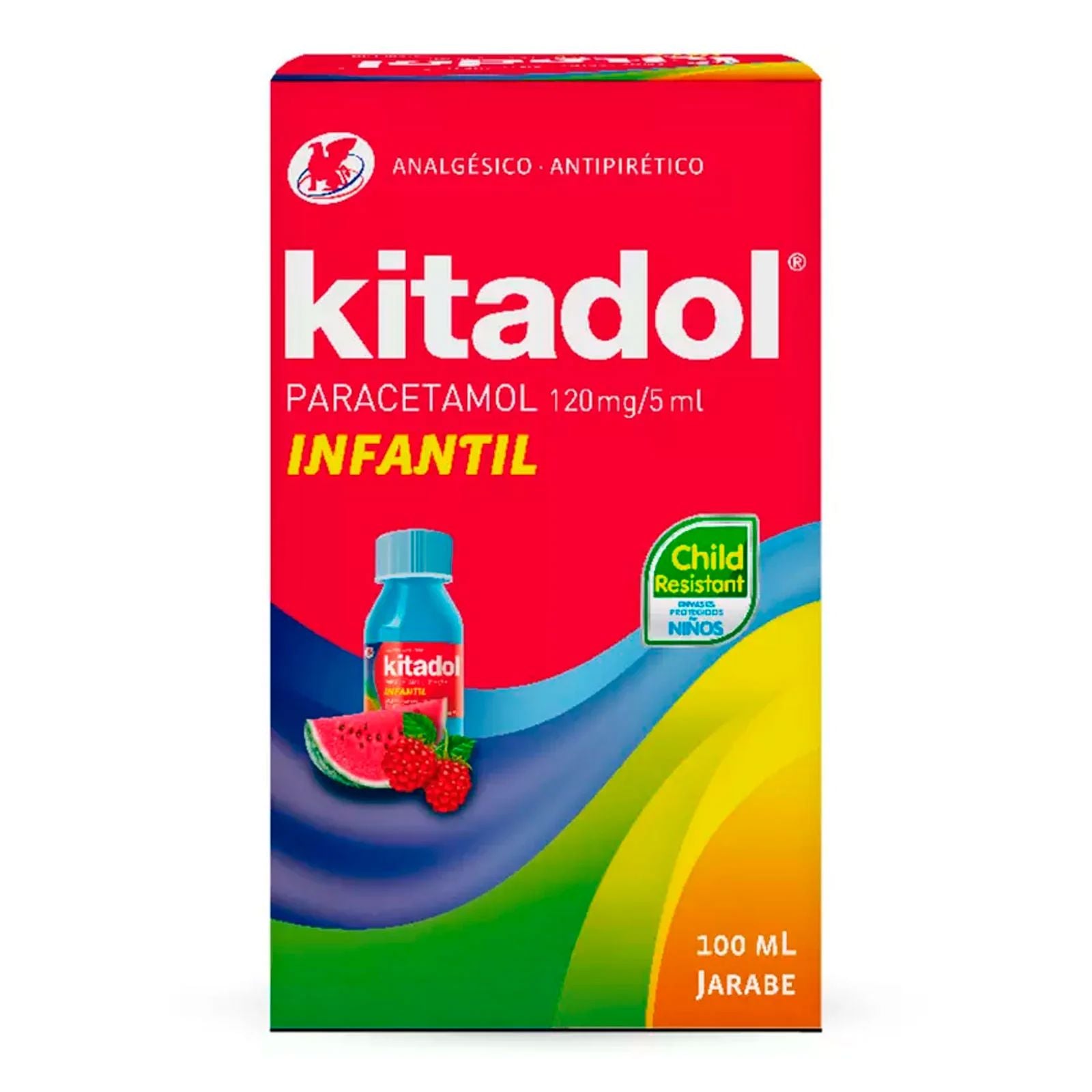 Kitadol Jarabe Infantil 120 mg / 5 mL x 100 mL LAB CHILE
